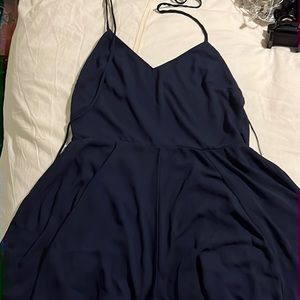 Blue Romper with Lace Up open back, Express | Size 2